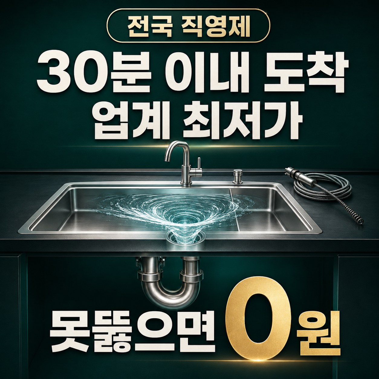 용인 싱크대 막힘 뚫는 업체 개수대 막힘 해결